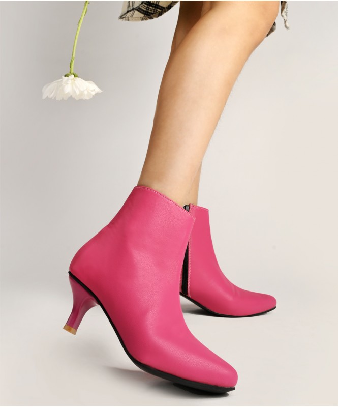 The pink lady ankle boots