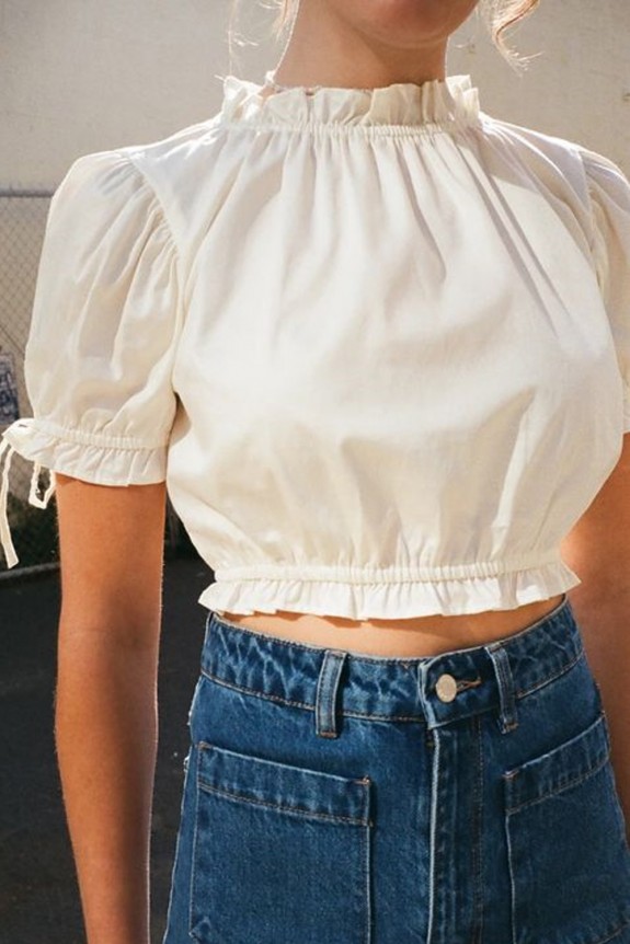 White Crop Top