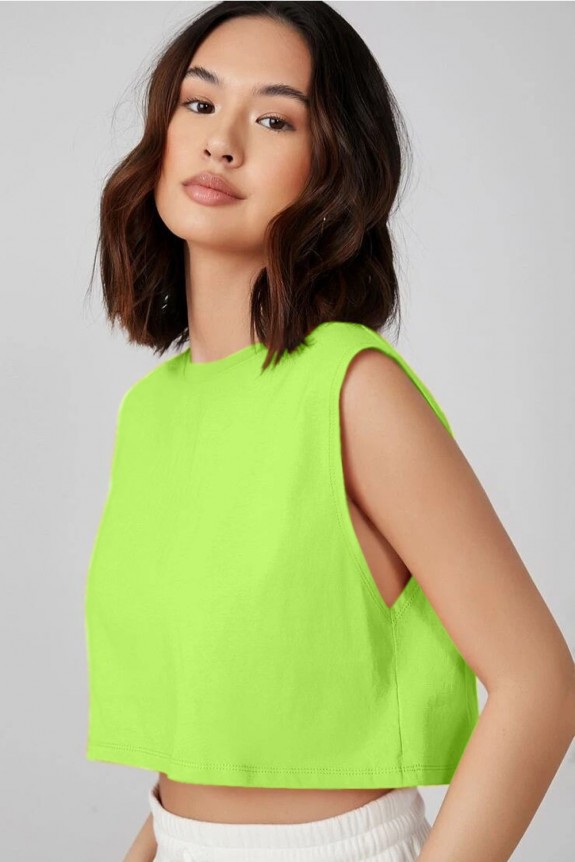Lime Green Crop Top