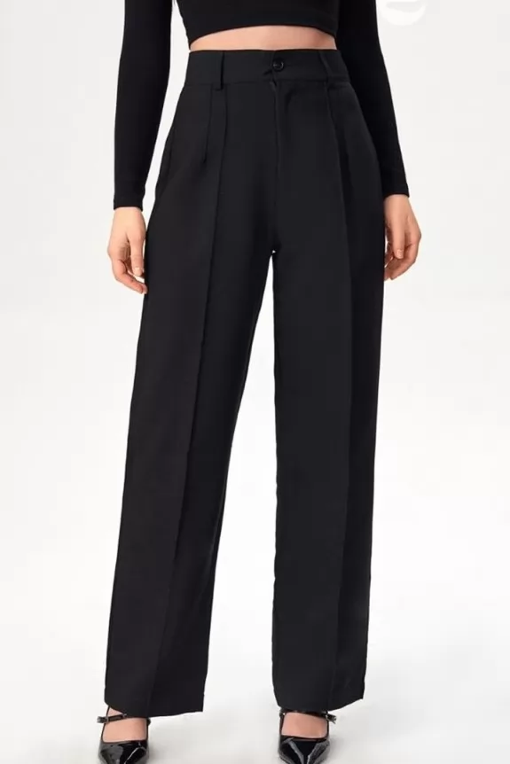 Black Flared Formal pants  Street Style Store  SSS
