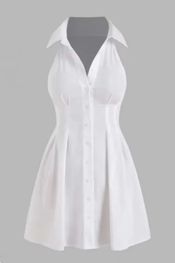 White Cotton Dress 