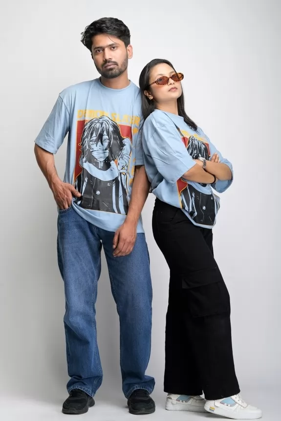 DEMON SLAYER  Print Oversize T-shirt