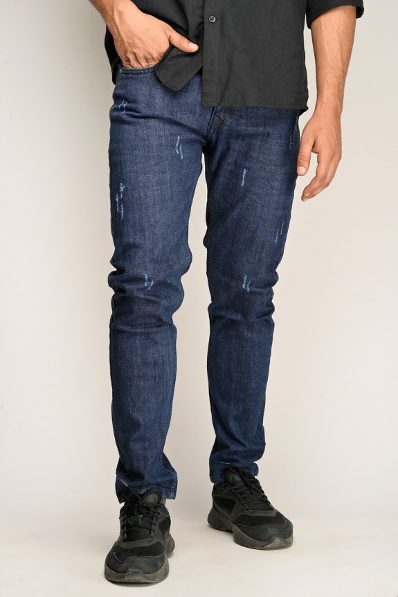 Blue Ribbed Skinny fit Jeans