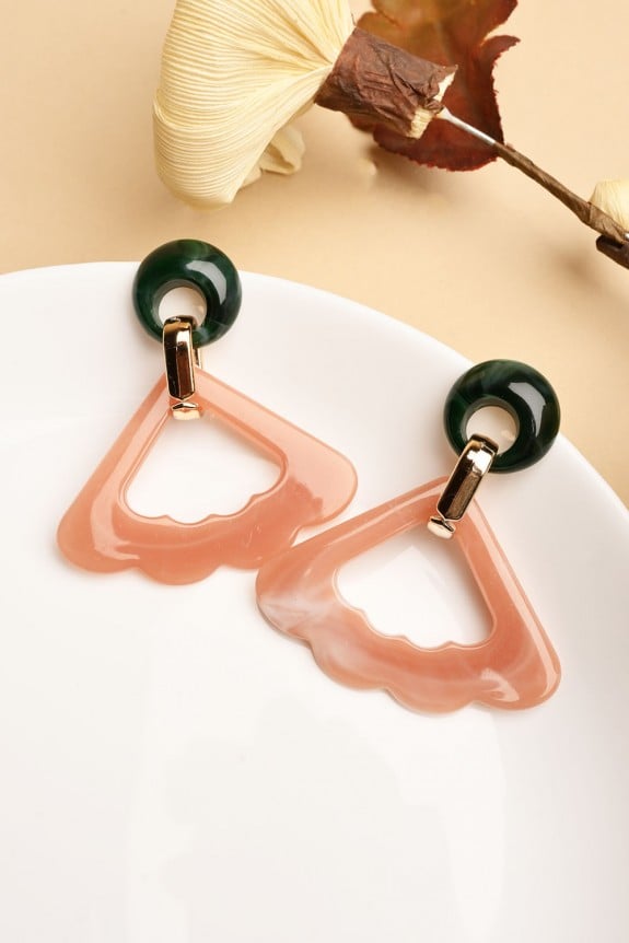 Pink magicada earrings