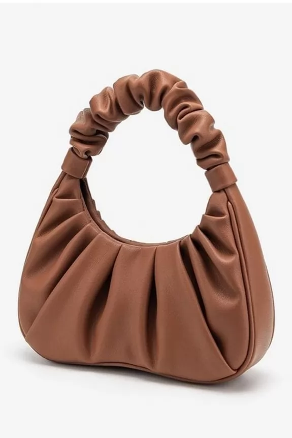 Brown Scrunchie shoulder bag 