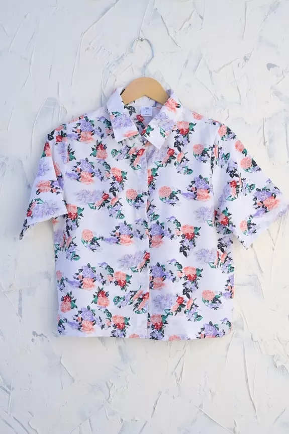 Floral Crop Shirt