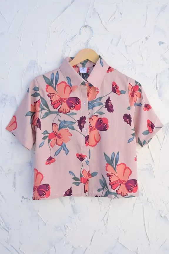 Floral Crop Shirt