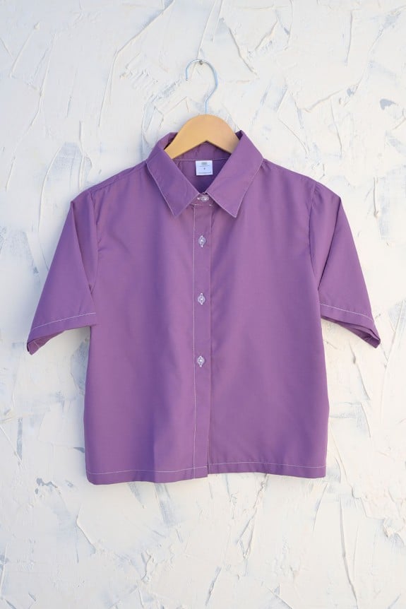 Lavender Crop Shirt