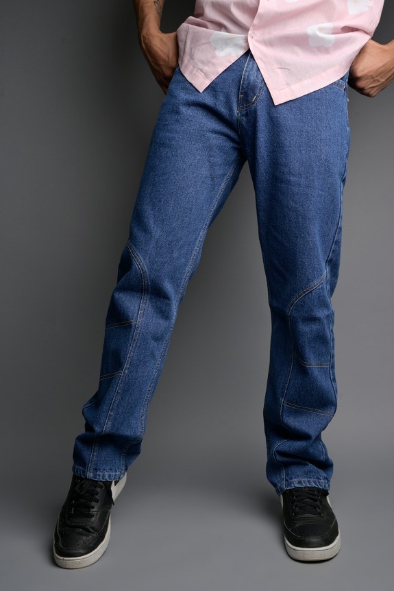 Relaxed Fit Denim Cargo