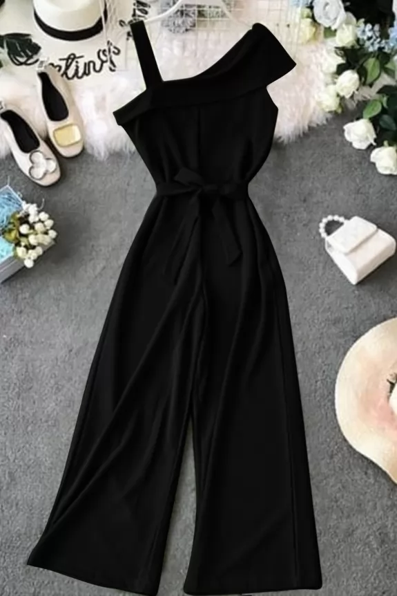 Sleeveless Jumpsuit - Black