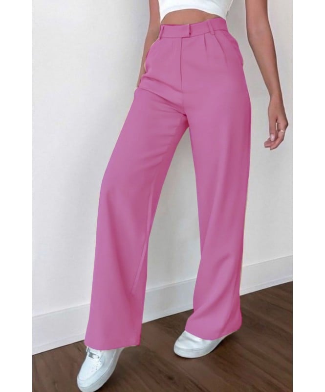 Pink Flared Formal pants