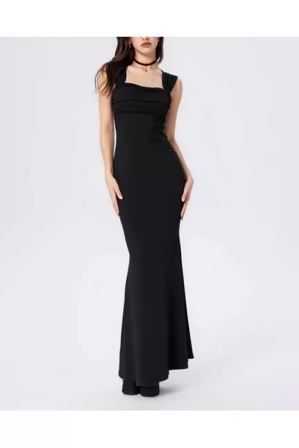 Black Bodycon Long Dress