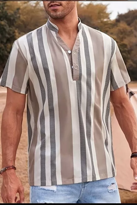 Mens Striped  Shirt