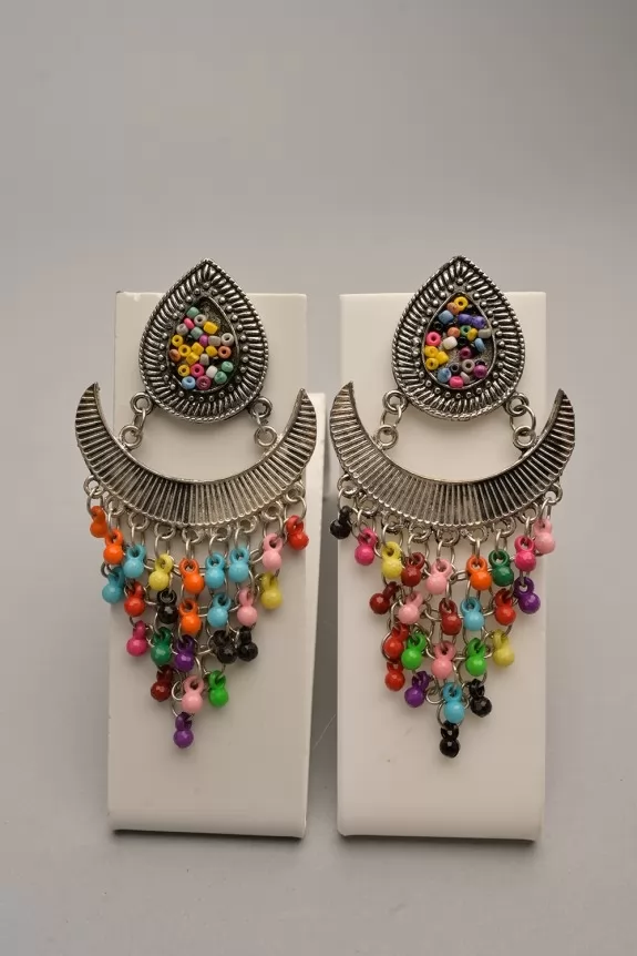 Multicolor Tribal Earrings