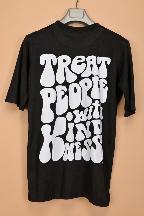 Black Oversized Printed T-shirt