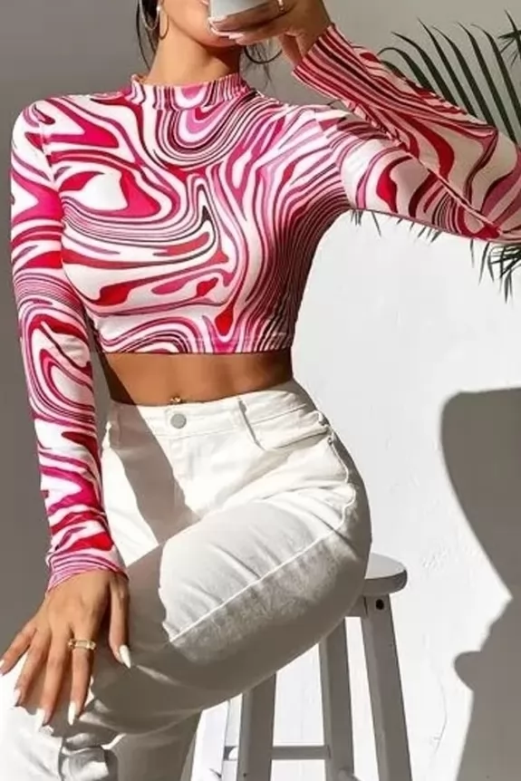 Full Sleeve Crop Top