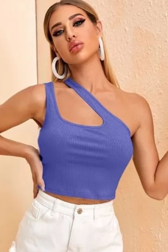 One Shoulder Cut-Out Top