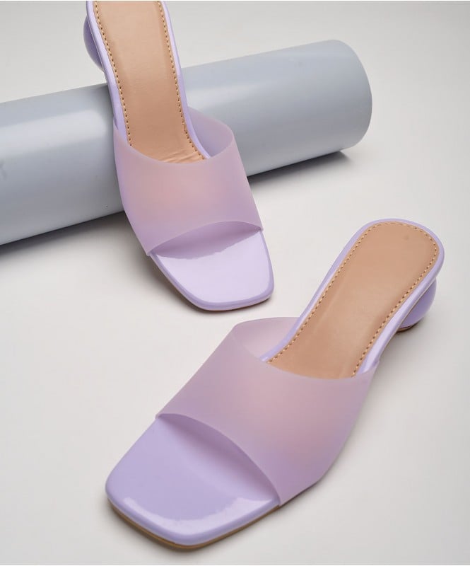 Smokey lavender summer heels 