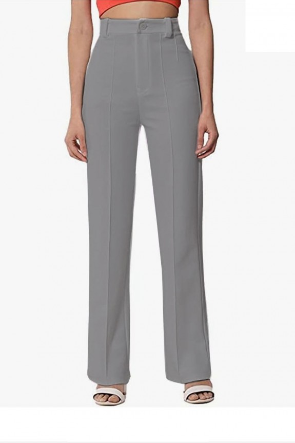 Pleat Front Wide Leg Trousers