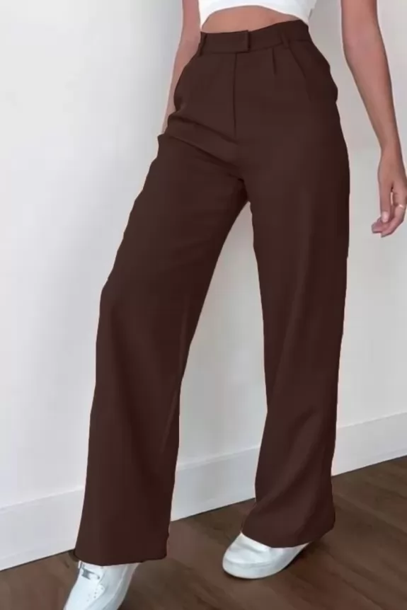 Brown Flare Pants