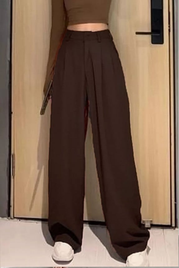 Brown Flared Pants  