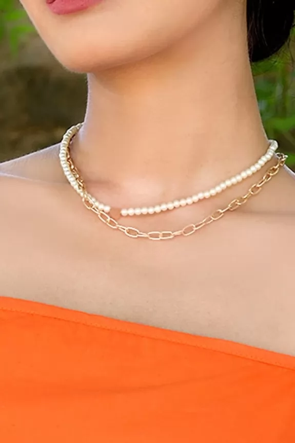 Double chain pearl/anchor chain