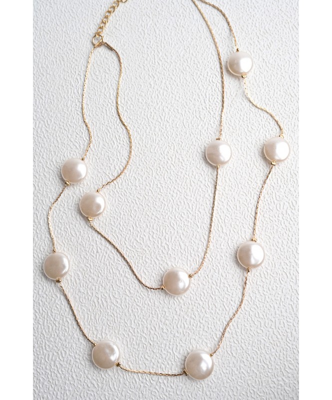  Coin Pearl Necklace