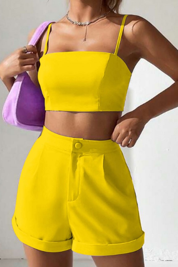 Set of 2: Yellow Co-ord Set