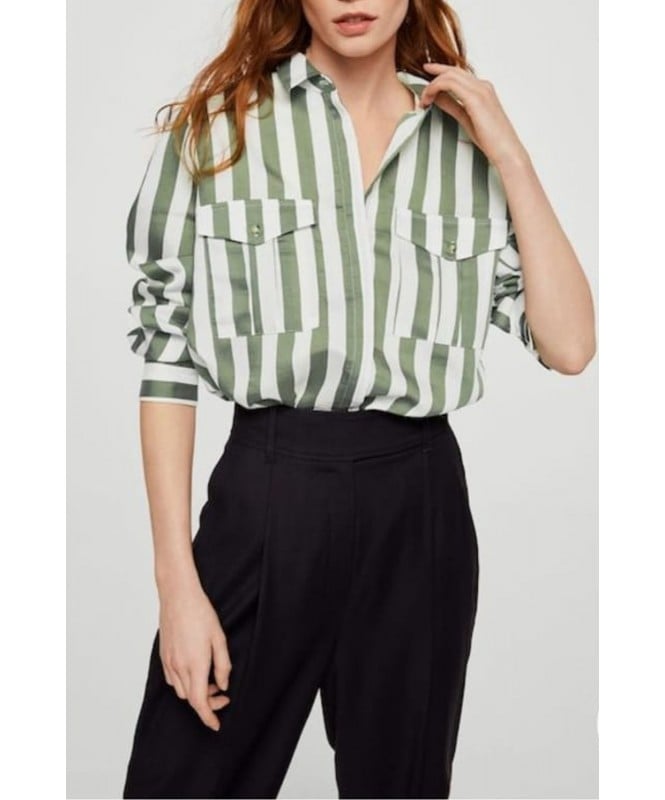Stripe Double Pocket Shirt