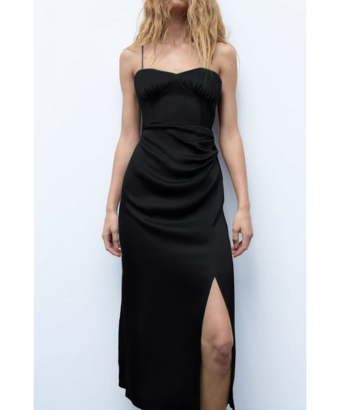 Satin Long Dress