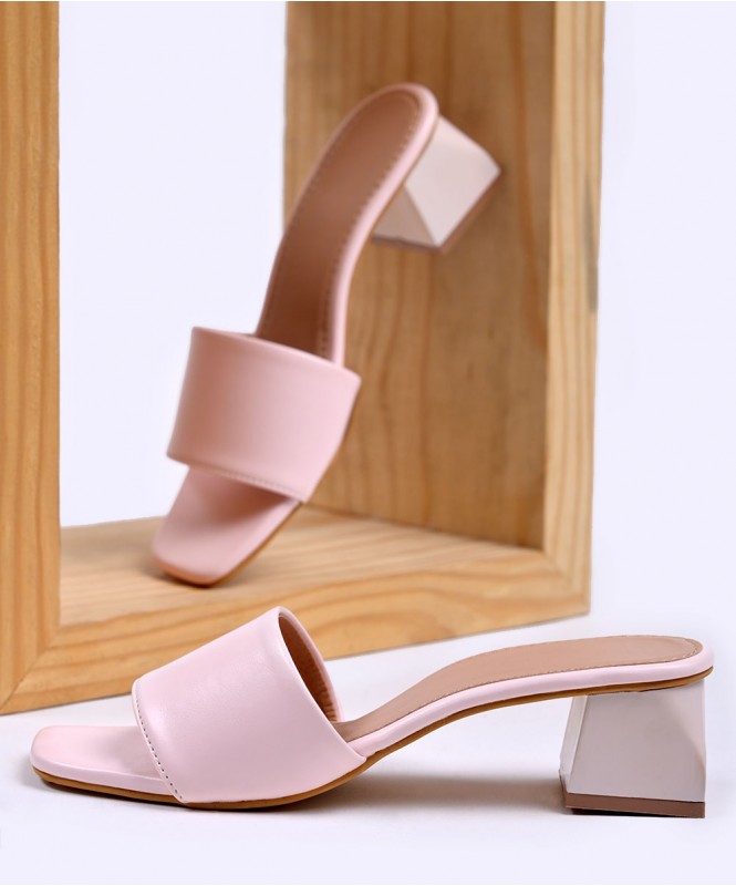 Buy Pink Heeled Sandals for Women by Marc Loire Online | Ajio.com
