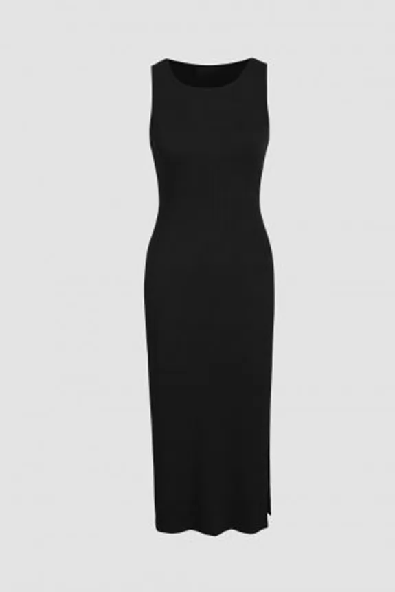 Sky Blue Pencil Midi Sleeveless Dress - ELAGIA | Midi dress sleeveless, Midi  dress with sleeves, Latest fashion for women