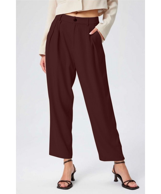 Brown Ankle-Length Trouser