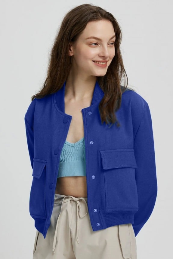 Blue Front Pocket Jacket