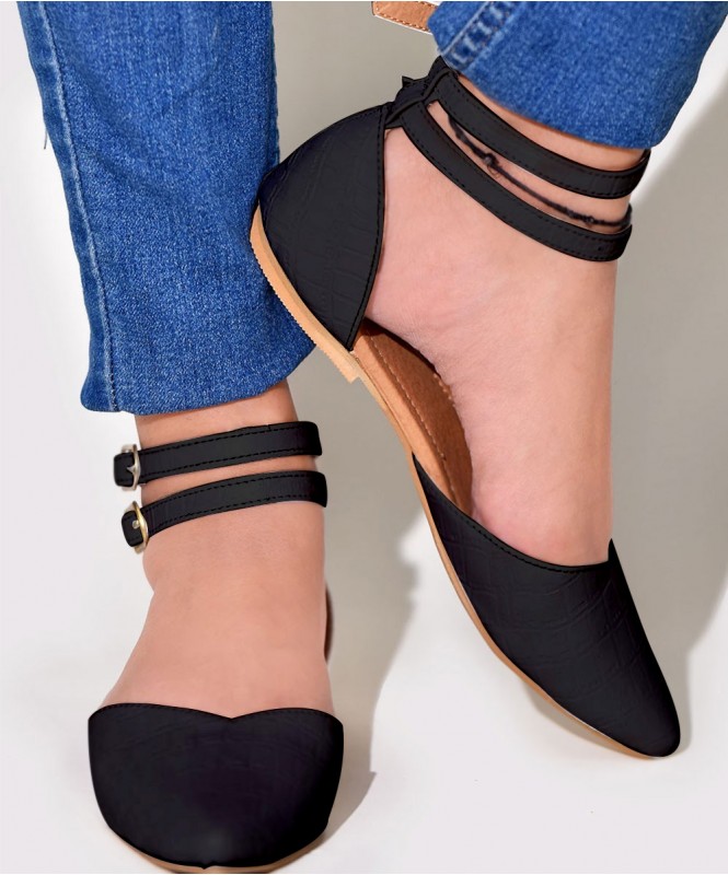 Street style store black flats shop