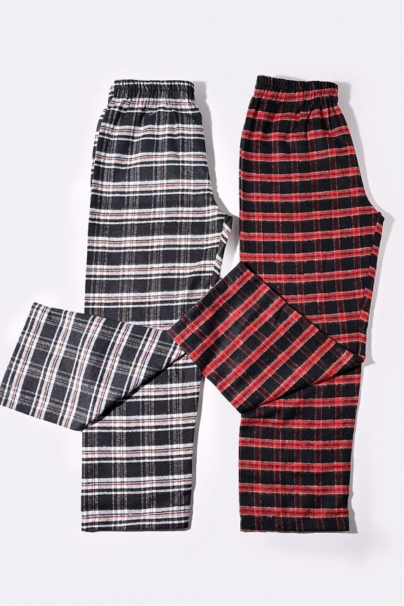 Set of 2- Winter Plaid Trousers