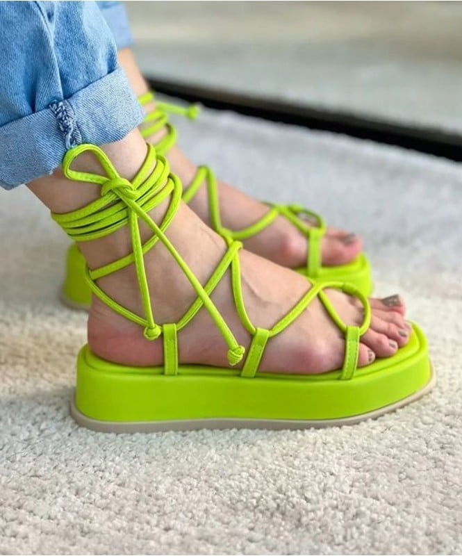 Ladies Glitter Flat Sandals Lace Tie Up Sandals Summer Beach Shoes | Fruugo  ZA-hkpdtq2012.edu.vn
