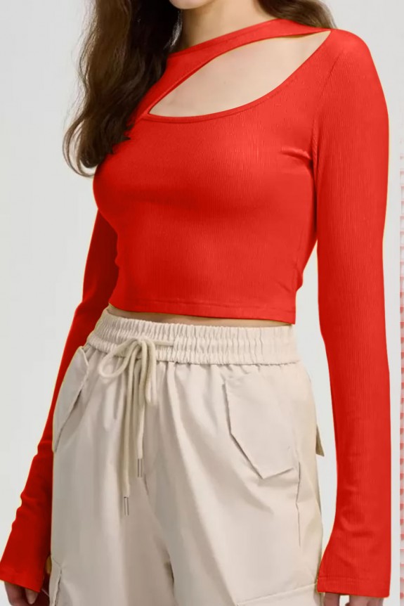 Red Full Sleeve Top