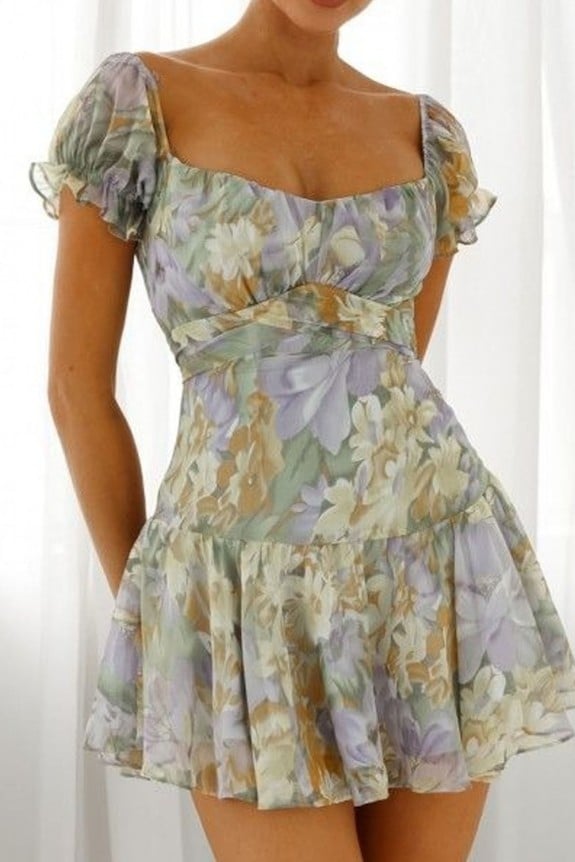 Summer Cute  Printed Dress