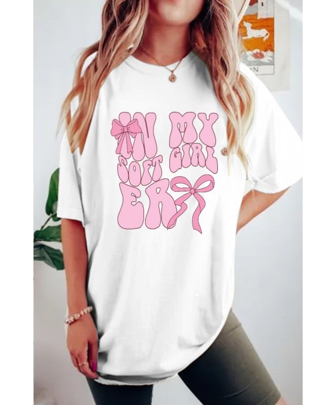 Warm White Pink Graphic T-shirt