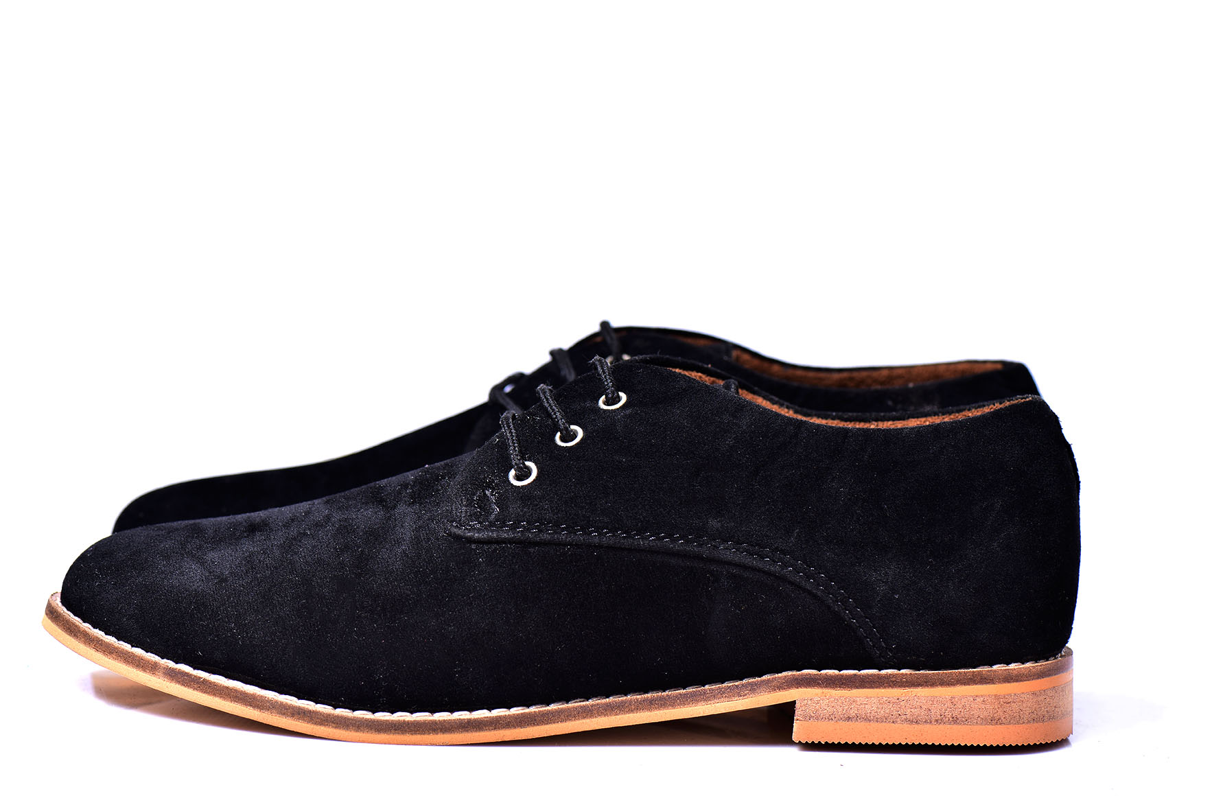 Black shoe with brown sole - Street Style Store